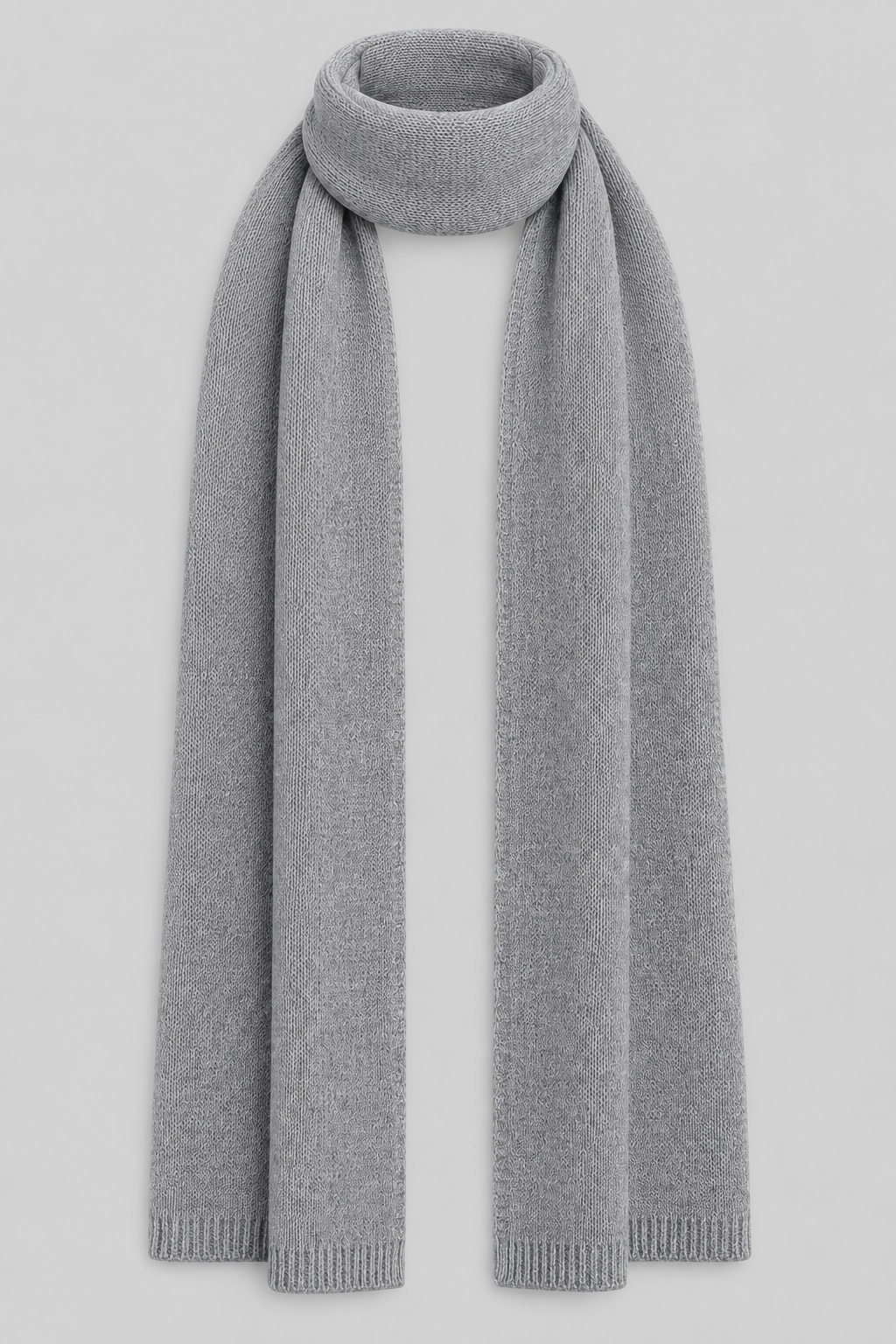 Sciarpa Lunga Grigia - Misto Cashmere