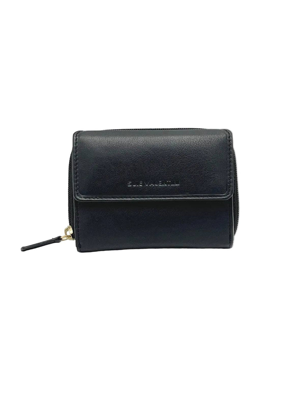 Portafoglio Donna in Vera Pelle - Black