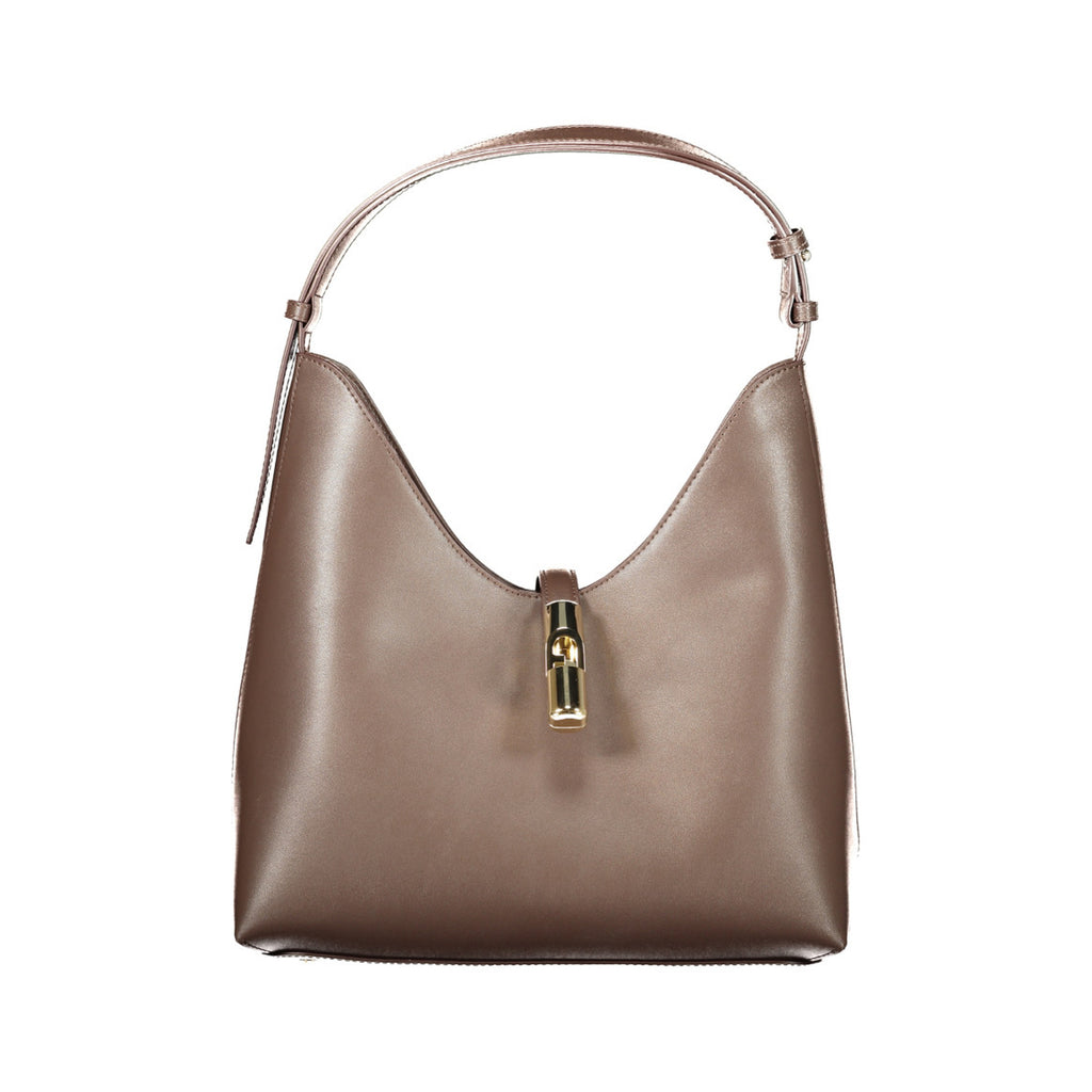 Borsa Furla Goccia M Hobo Donna in Pelle Marrone