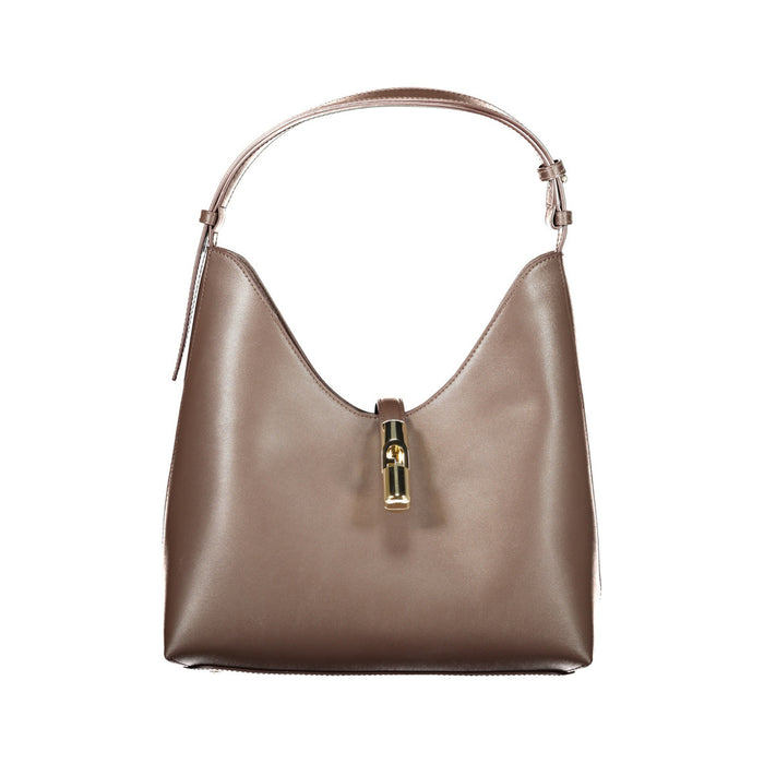 Borsa Furla Goccia M Hobo Donna in Pelle Marrone