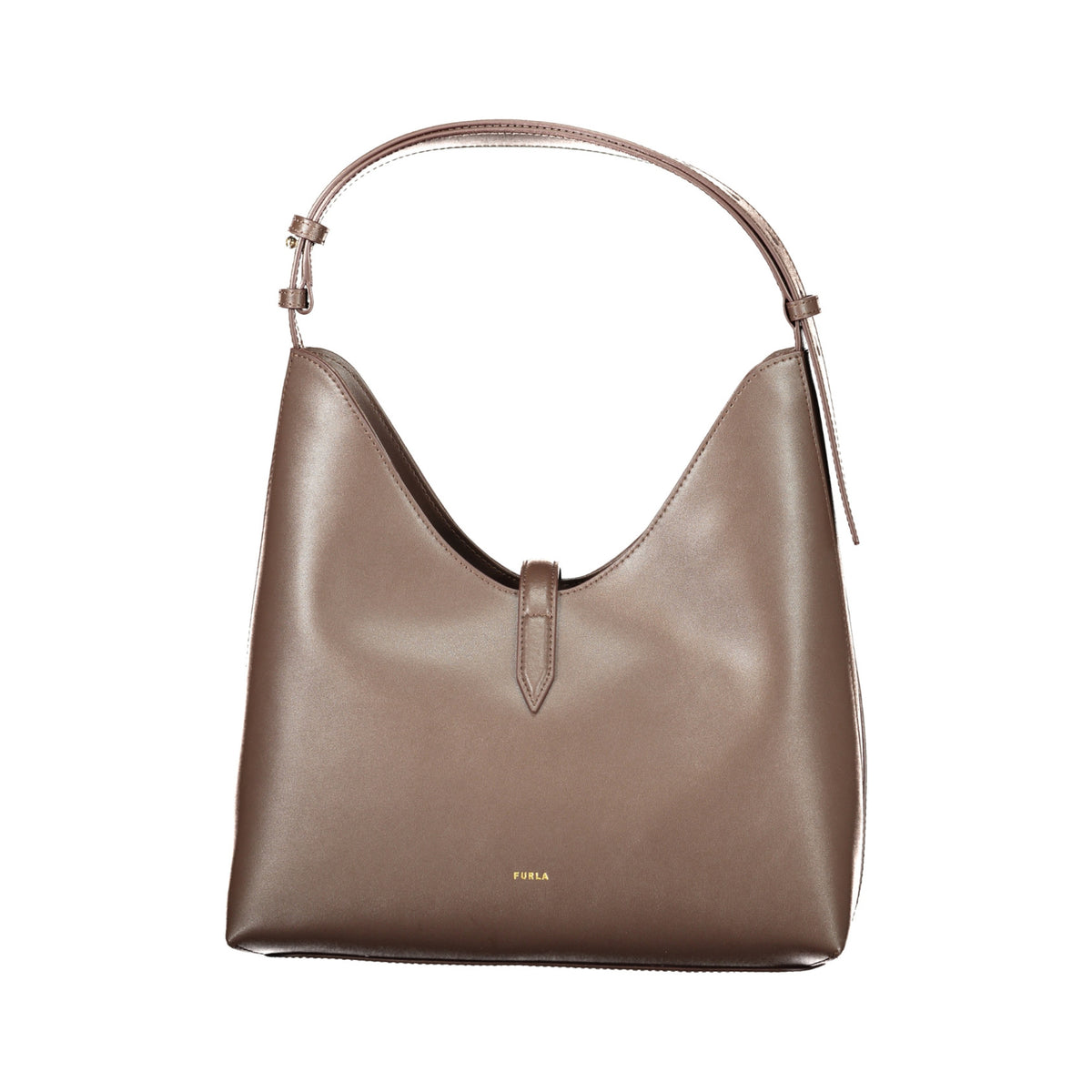 Borsa Furla Goccia M Hobo Donna in Pelle Marrone