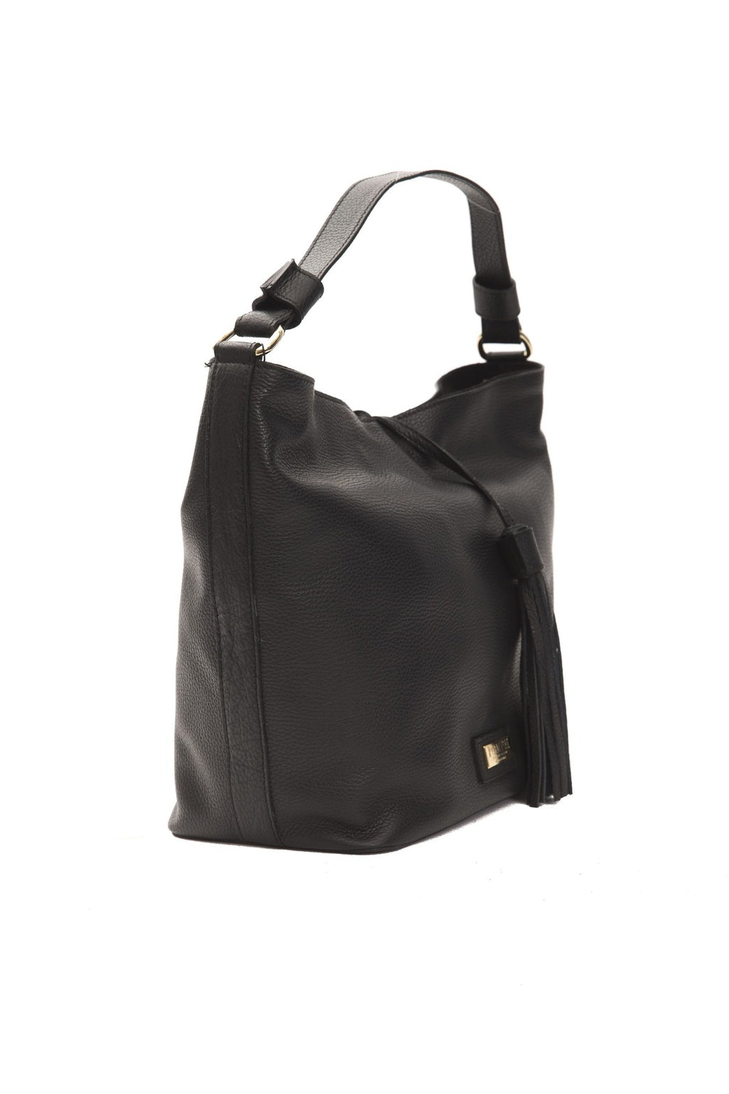 Borsa a Spalla in Pelle Nera - Pompei Donatella