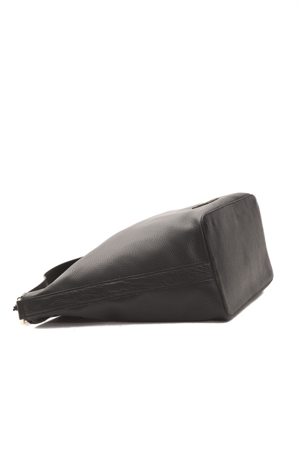 Borsa a Spalla in Pelle Nera - Pompei Donatella