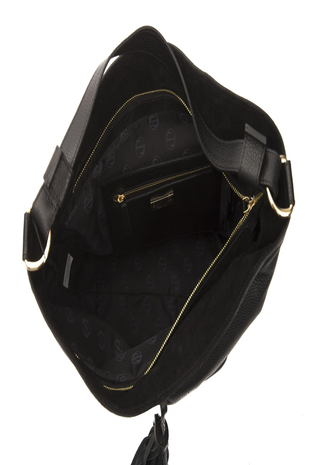 Borsa a Spalla in Pelle Nera - Pompei Donatella