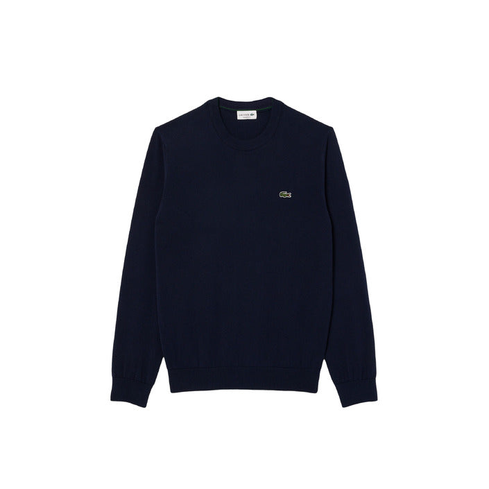Lacoste Maglia Uomo Blu Girocollo Maniche Lunghe - Premium Cotton Blend