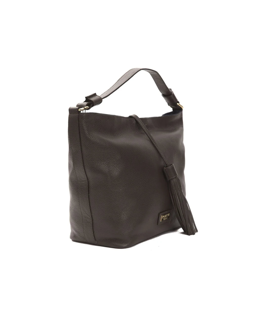 Borsa a Spalla in Pelle Testa di Moro (Cioccolato) - Pompei Donatella