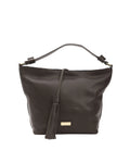 Borsa a Spalla in Pelle Testa di Moro (Cioccolato) - Pompei Donatella