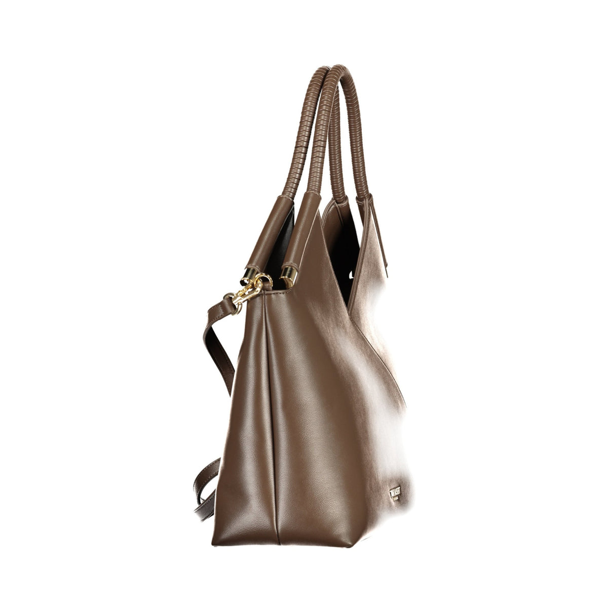 Borsa Tote TWINSET Donna Marrone Tortora con Manici Intrecciati e Tracolla