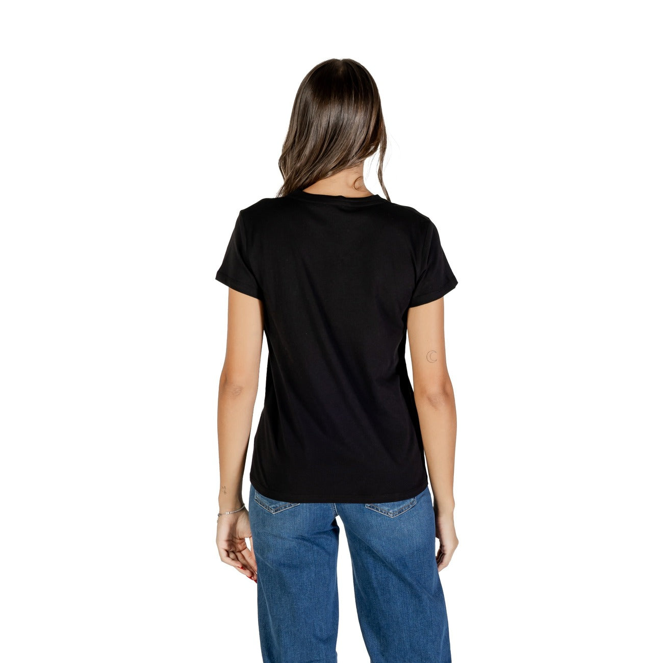 Liu Jo T-Shirt Donna Scollo a V - Cotone 100% con Tasca