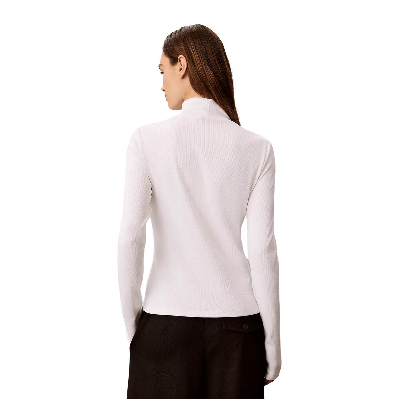 Calvin Klein Jeans – Dolcevita in Cotone, Bianco