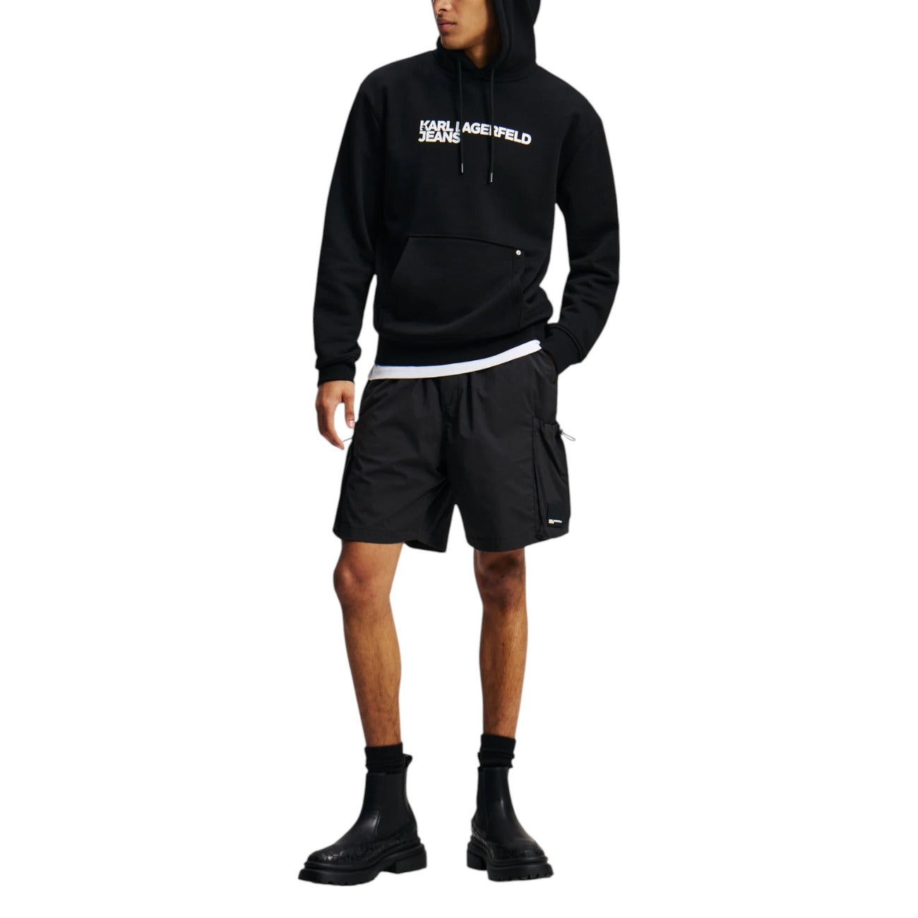Sweat-shirt en jean Karl Lagerfeld pour homme