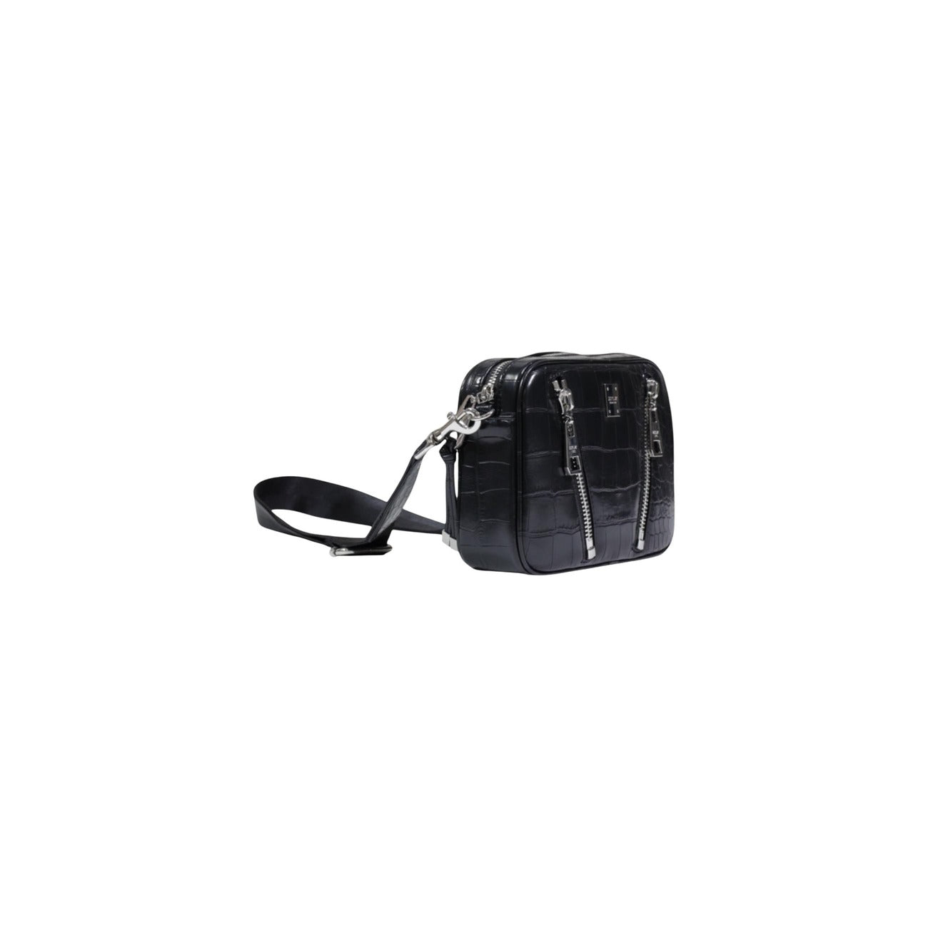 Replay Borsa a Tracolla Donna Nera con Cerniera - 23x17cm