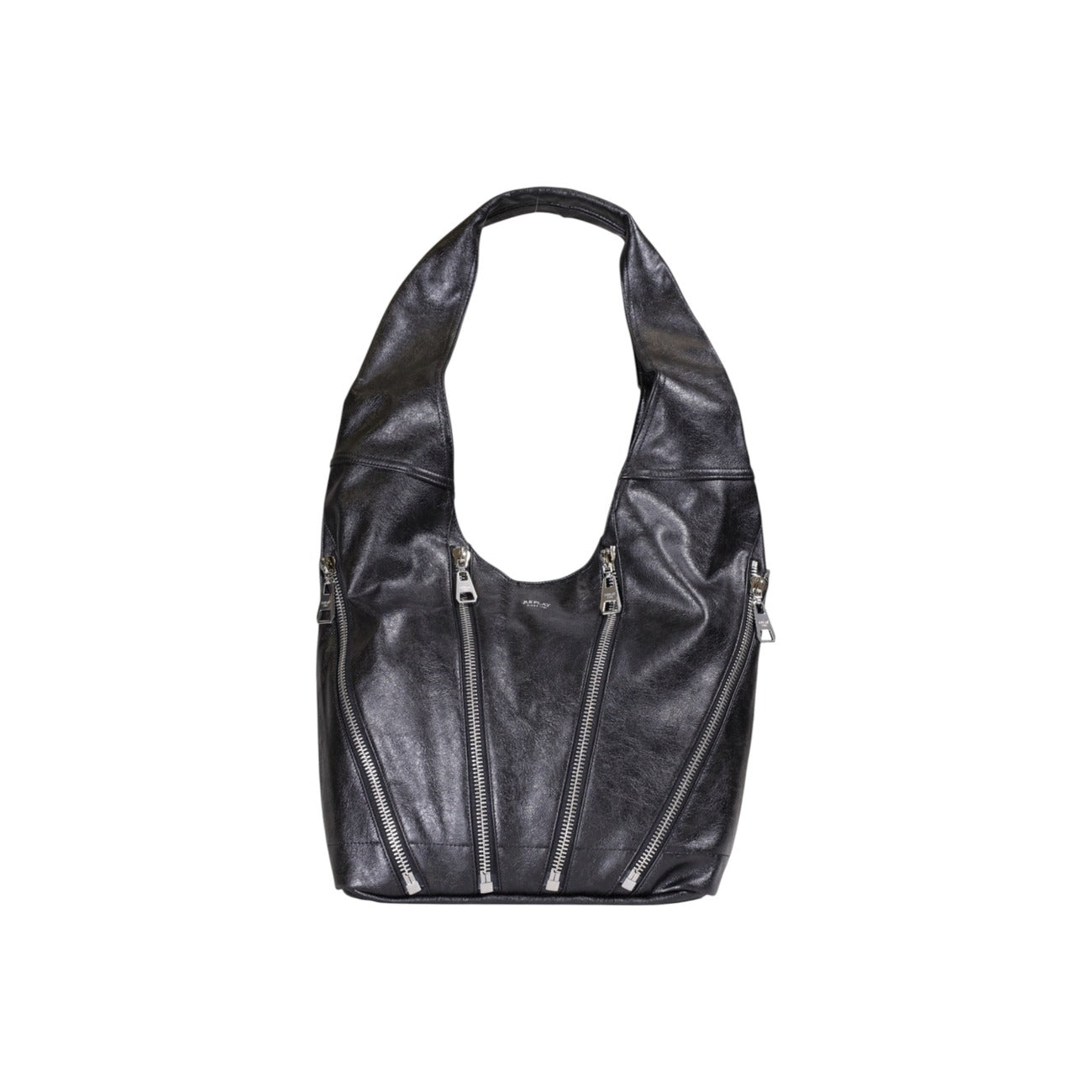 Replay Borsa a Mano Donna Nera con Cerniera - Capiente 30x33cm