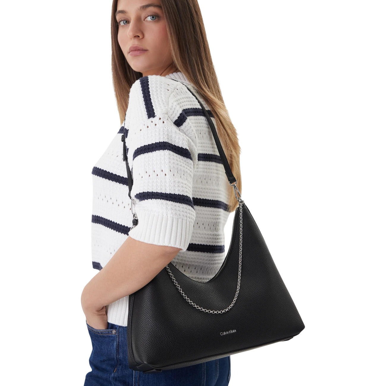 Calvin Klein Borsa a Tracolla Donna Nera – 34x29x12 cm