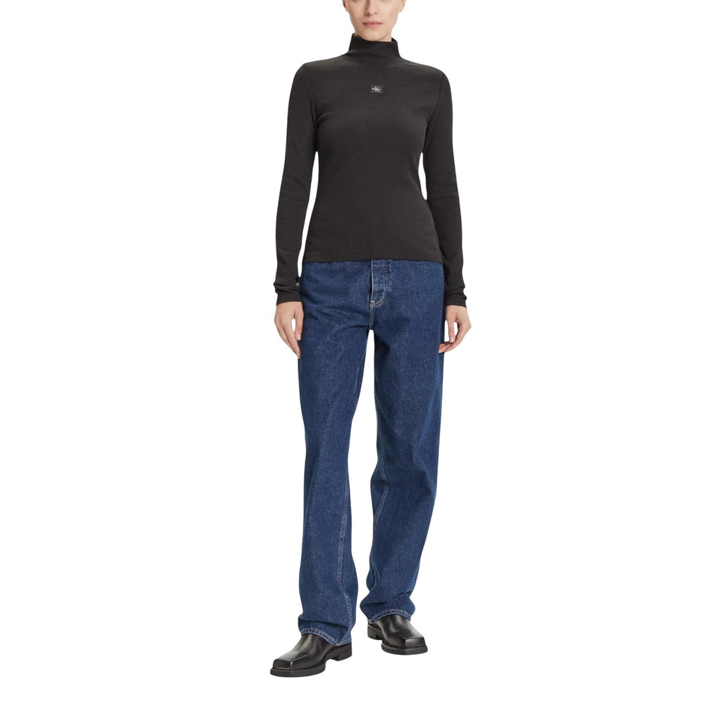 Calvin Klein Jeans – Dolcevita in Cotone, Nero