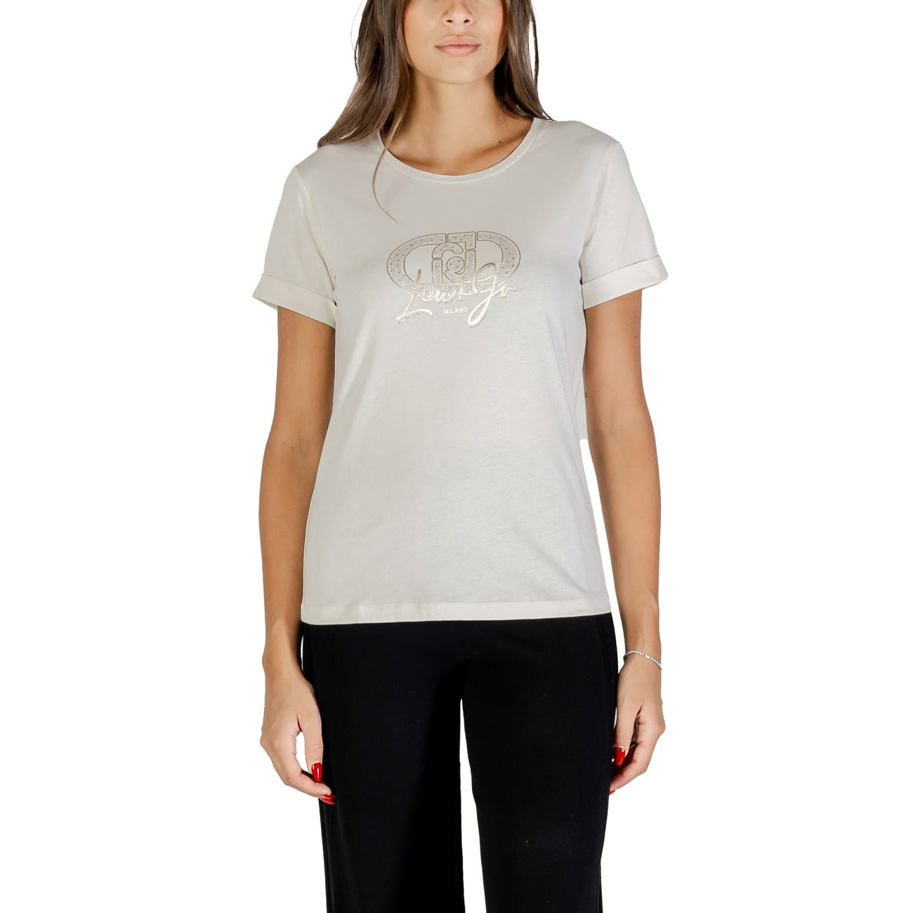 Liu Jo T-Shirt Donna con Stampa - Maniche Corte Cotone 100%