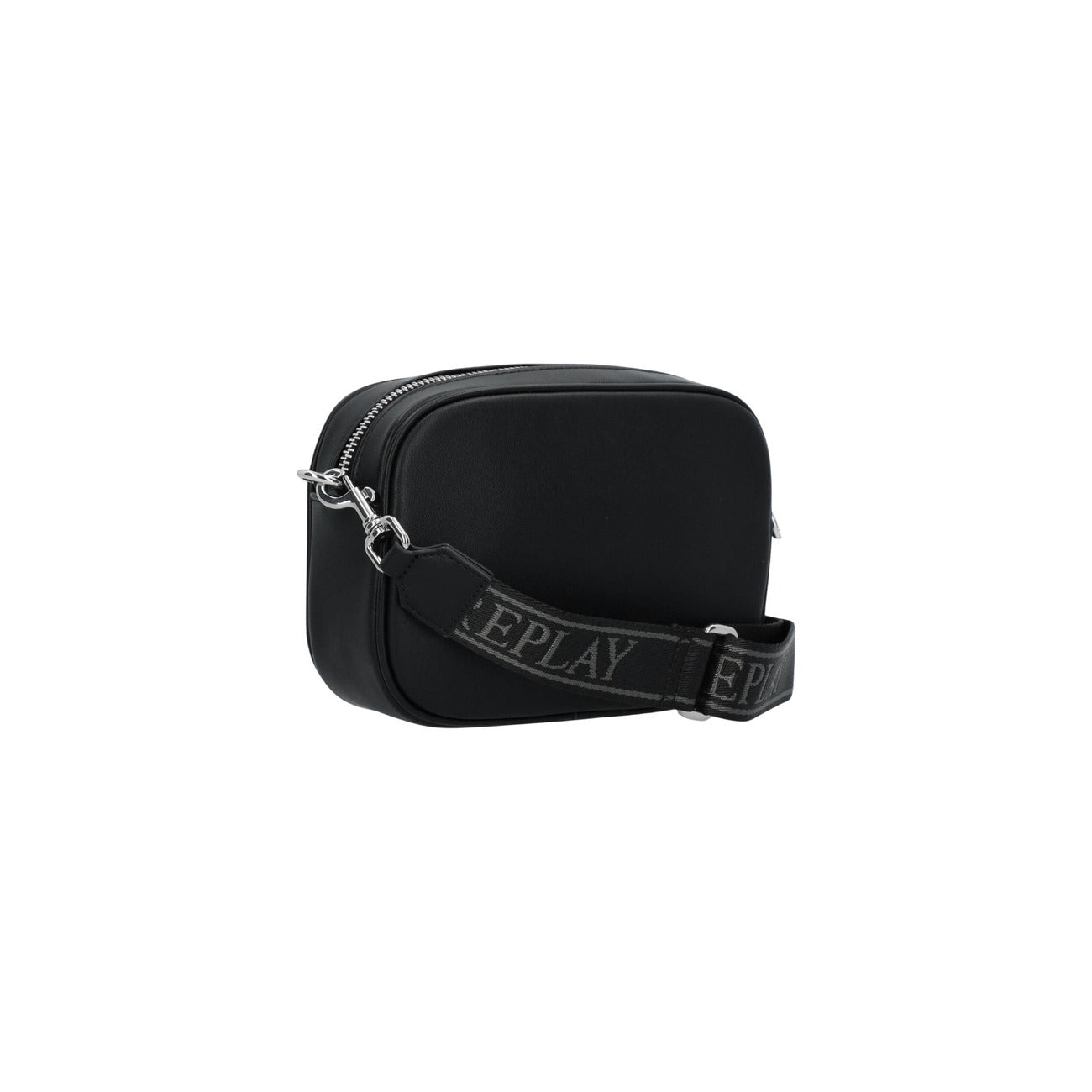 Replay Borsa a Tracolla Donna Nera con Cerniera - 23x17cm