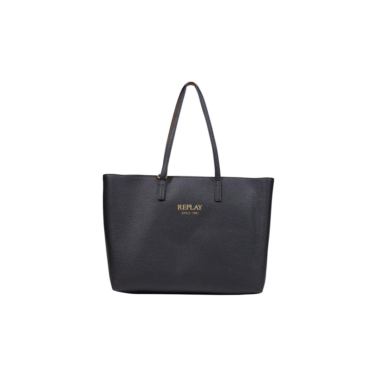 Replay Borsa a Mano Donna Nera con Pochette Interna