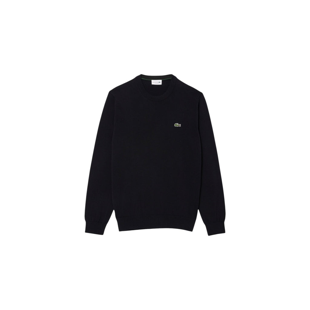 Lacoste Maglia Uomo Blu Girocollo Maniche Lunghe - Premium Cotton Blend