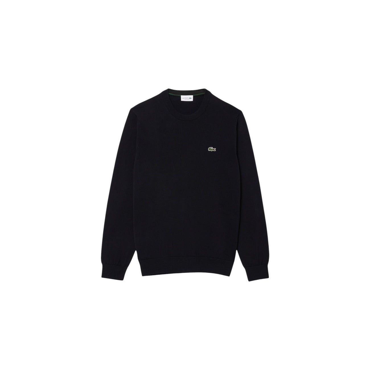 Lacoste Maglia Uomo Blu Girocollo Maniche Lunghe - Premium Cotton Blend