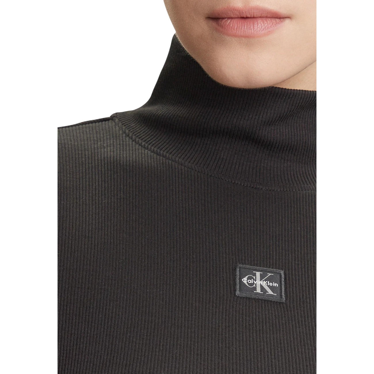 Calvin Klein Jeans – Dolcevita in Cotone, Nero