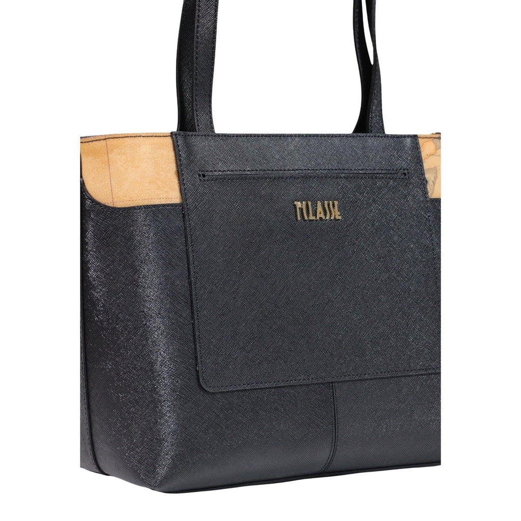 Alviero Martini Prima Classe Borsa a Mano Donna Nera con Tracolla