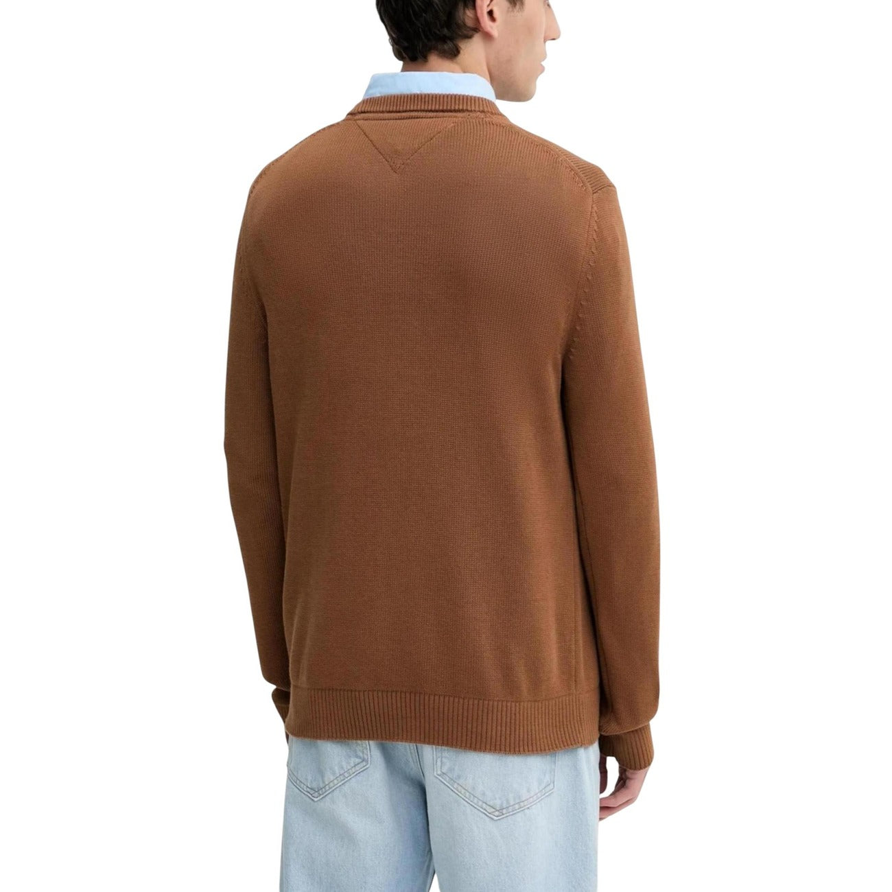 Maglia Tommy Hilfiger Jeans Uomo - Cotone Organico Marrone