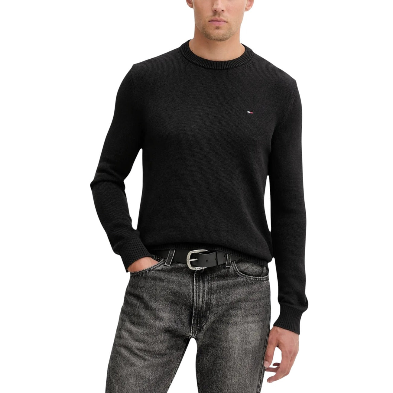 Maglia Tommy Hilfiger Jeans Uomo - Cotone Organico Marrone