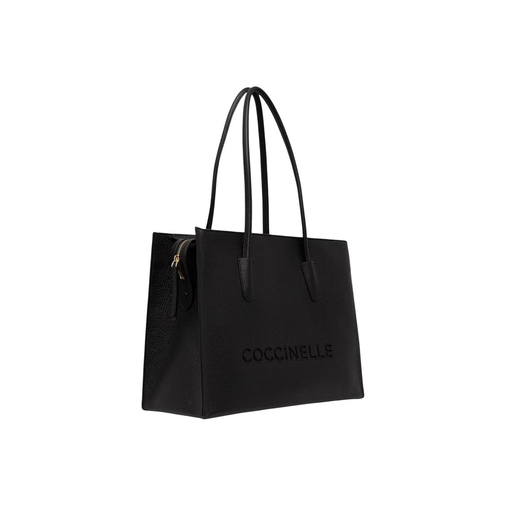 Coccinelle Myrtha - Borsa Shopping Grande Nera in Vera Pelle - COCCINELLEMYRTHA26