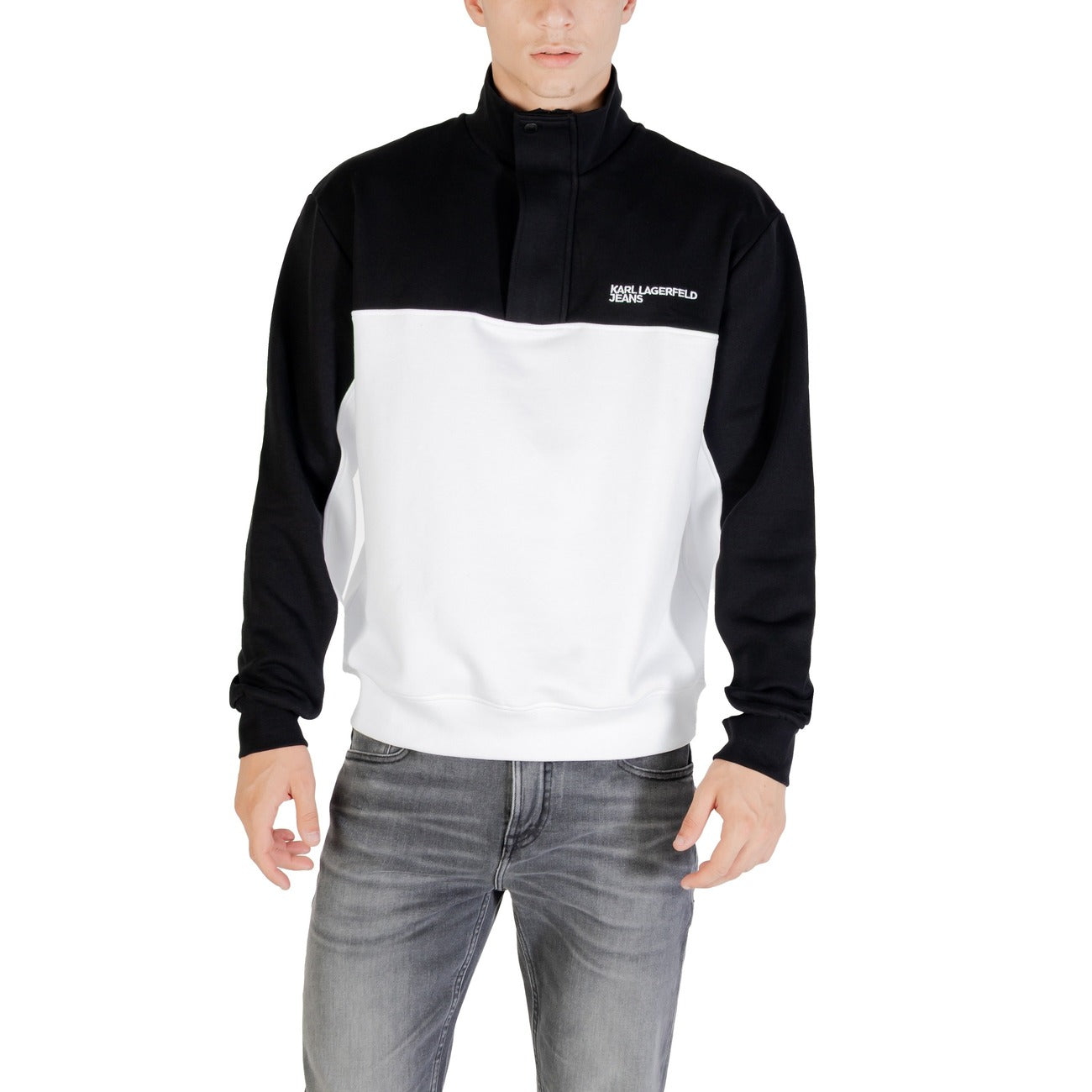 Sweat-shirt en jean Karl Lagerfeld pour homme