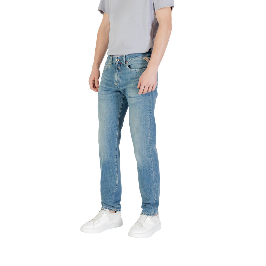 Replay Jeans Uomo Blu - Denim 100% Cotone Primavera Estate