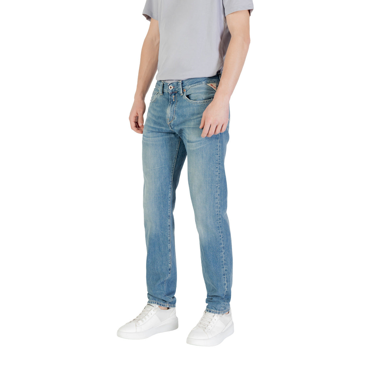 Replay Jeans Uomo Blu - Denim 100% Cotone Primavera Estate