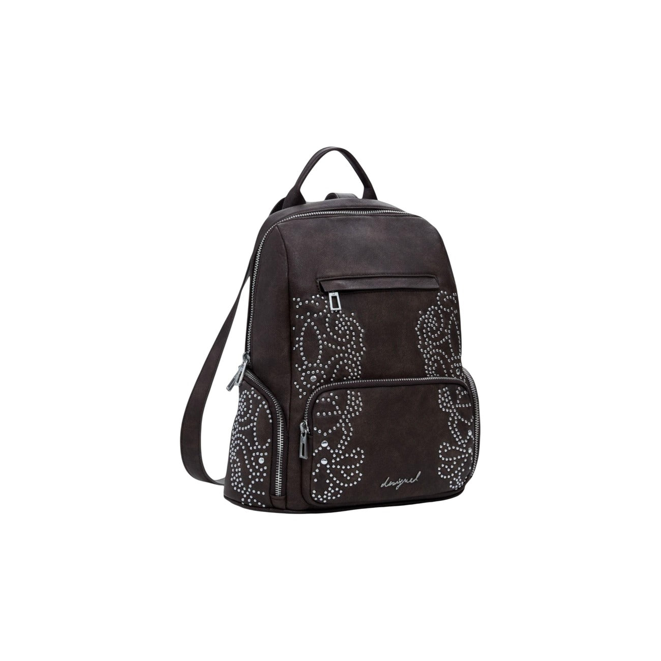 Zaino Desigual Donna Marrone - Borsa Multifunzione con Tasche Interne ed Esterne