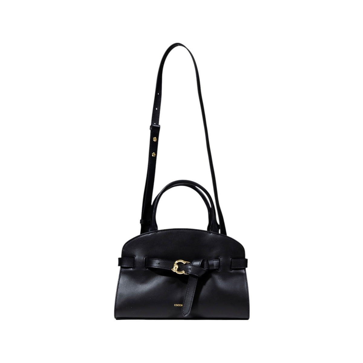 Coccinelle - Borsa a Mano Nera in Vera Pelle con Tracolla - E1 TLA 18 02 01